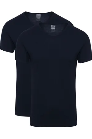 Alan Red Vancouver T-shirt V-Hals Navy 2-Pack