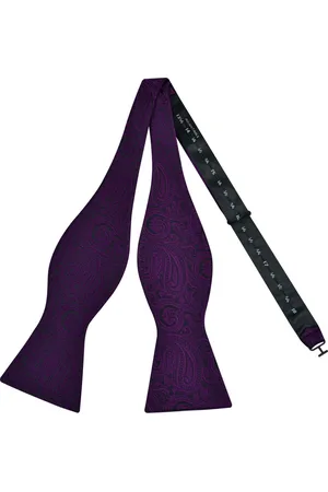 Merkloos Zelfstrikker Vlinderdas - Zelf Strikken Vlinderstrik - Purple Bowtie