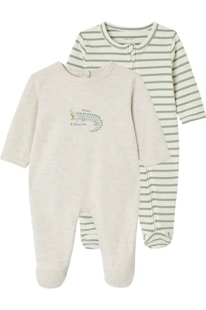 Vertbaudet Set met 2 interlock slaappakjes voor baby