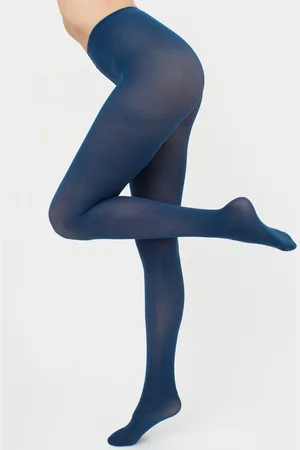 Giulia Blues klassieke warme 70den Matte Opaque Panty - - S