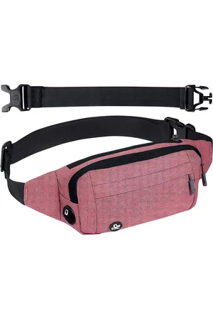Merkloos Modieuze Rode Bumbags Heuptasje voor dames - Verstelbare riem voor sport hardlopen wandelen joggen - Lange tailleband
