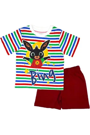 Merkloos Bing Bunny shortama - gestreept - Bing pyjama - 100% katoen - maat 92