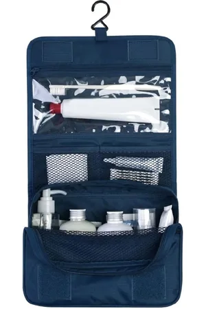 Merkloos Reis Toilettas met Ophang Haak voor Toiletartikelen - 1 stuk - Travel Organizer - Cosmetica Tas – - cosmetische opbergtas - Multifunctionele opbergtas -reis opbergtas