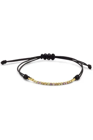 Cataleya Jewels Armband katoen natuurlijke kleurstenen in 16 - 18 cm
