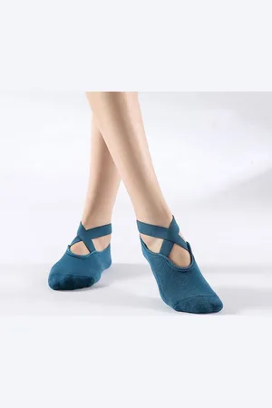 Merkloos Su.B.dgn Dames Stretch Anti-Slip Yoga Sokken - Katoen + PVC, voor Pilates, Barre en Fitness, Geschikt voor