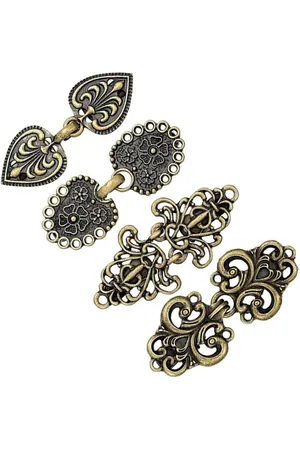 Merkloos 4 Stuks - Broche Clip - Vestklem - Vestsluiting - Vestclip Dames - Vestsluiting Dames - Vestspeld - Vestclip - Clip Met Haakje - Broche - Blouse - Gebreide Jas - Jurken - Jas - Antislip Vaste Gesp - 4 Stijlen