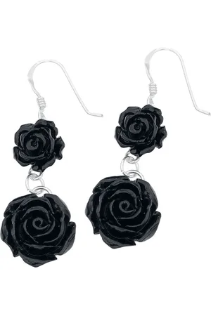 etNox Black Roses Oorbel st. Zilver - Basics, Gothic, Rockabilly