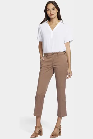 NYDJ Straight Leg Ankle Trouser Bruin Stretch Twill