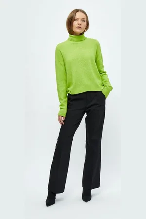 Minus Lilliane Roll Neck Knit Pullover Macaw Green