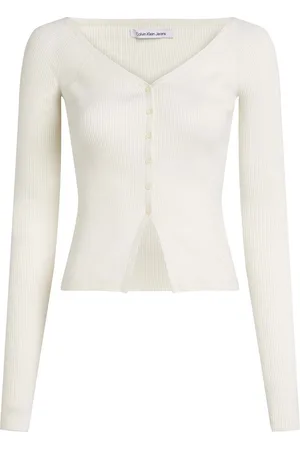 Calvin Klein Sweater Ck Jeans Knopentrui Cardi - Streetwear - Vrouwen