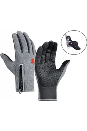 Merkloos Luxe Winter Handschoenen Met Touch Tip Gloves - Fietshandschoenen Touchscreen Gloves - Voor Fiets/Scooter/Sporten/Wandelen - Winddicht Met Heerlijk Warme Fleece Voering - Winterhandschoenen - Voor Dames - Small
