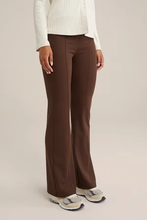 WE Fashion Dames flared jersey broek