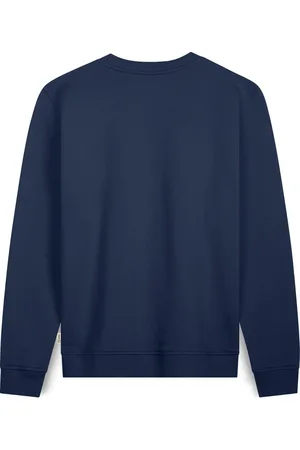 A-dam Catface - Sweater - Trui - Biologisch Katoen - Lange Mouwen - Heren - Volwassenen - Blauw - XXL