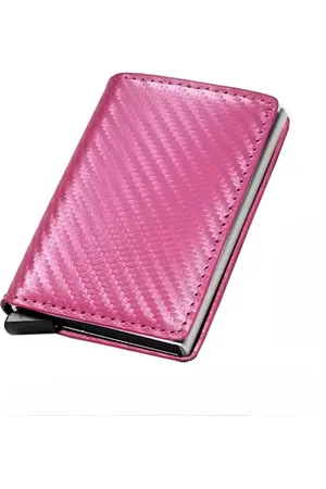 Merkloos Creditcardhouder | Roze | Pasjeshouder | Handzaam | Compact | Luxe uitstraling | Cadeau idee | Briefgeldvak | Schuifsysteem | Geschikt voor 10 pasjes | My Bags and Basics |