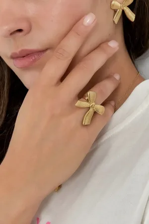 Yehwang Ring met strik - sint cadeau - kerst cadeau - Valentijn - Moederdag - lente - zomer