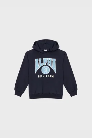Merkloos Ativo Kid Girl Sweatshirt met capuchon