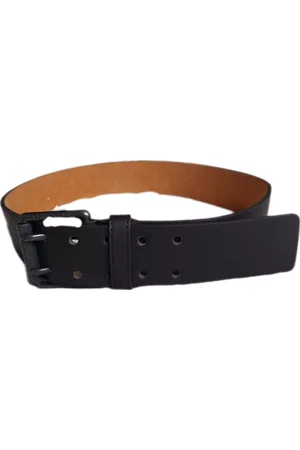 Merkloos Riem Uniseks - Heren - Dames - Kleur Donkerbruin - 5 cm breed - 90% Leer - Nikkelvrije Gesp - Merk Ven-Tomy - 125 cm Vaderdag - Moederdag - Cadeau - Kerst