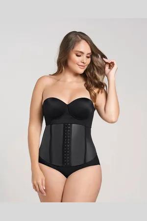 LEONISA Latex Waist Trainer | Zwart | XXL