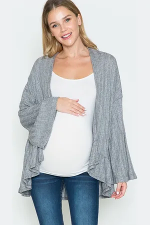 Attesa Geplooide kimono vest Querencia