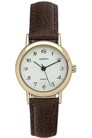 Adora Dames horloge Bruin leren band AB6340