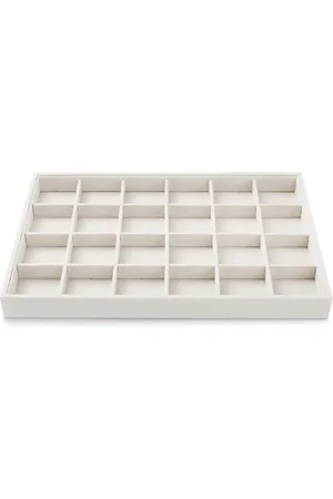 Merkloos Stackable 24 Grids Sieradentrays - Sieraden Opslag Tray Showcase Display Organizer