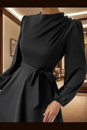Merkloos Sexy elegante wikkeljurk corrigerende jurk maat M