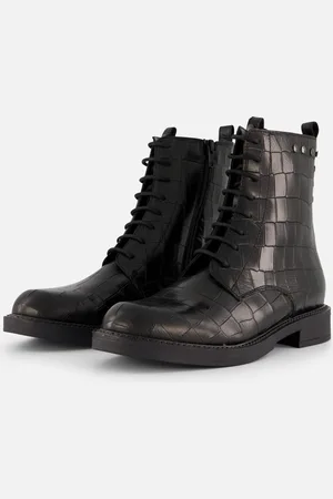 Linea Zeta Croco Veterboots Leer