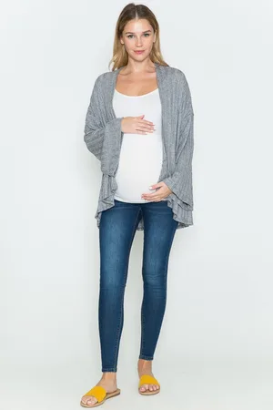 Attesa Geplooide kimono vest Querencia