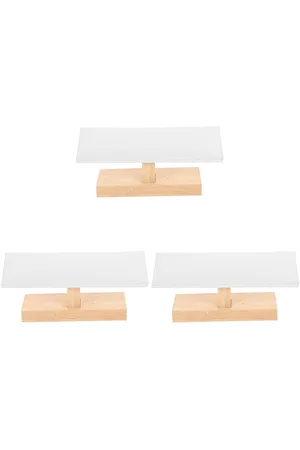 Merkloos Houten Armband T Bar Display Plank - 3 stks - Desktop Sieraden Organisator met Bekijk Accessoires - Armband Houder Huid