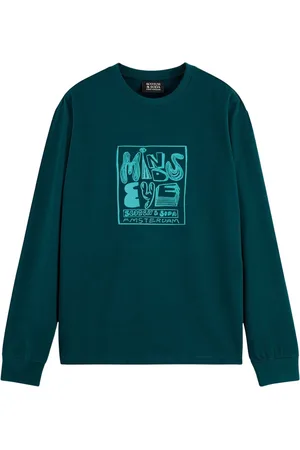 Scotch&Soda CHEST ARTWORK T-SHIRT LS Heren T-Shirt