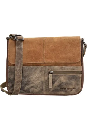 Hide & Stitches Himalaya Schoudertas - - 100% Leer