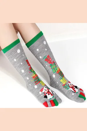 Merkloos Kerstsokken - dames en heren - kinderen - Kousen - - Grappige Sokken - Funny Socks - kerstcadeau - gifts - one size - Originele Cadautjes