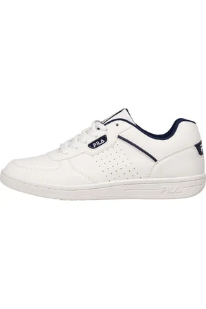 Fila Teens Unisex Tennis Sneaker C. Court Teens White-Medieval Blue-39