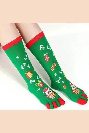 Merkloos Kerstsokken - dames en heren - kinderen - Kousen - - Grappige Sokken - Funny Socks - kerstcadeau - gifts - one size - Originele Cadautjes