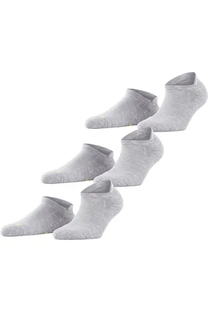 Falke Cool Kick Bundle 3P SN anatomische pluche zool functioneel garen sneakersokken unisex grijs