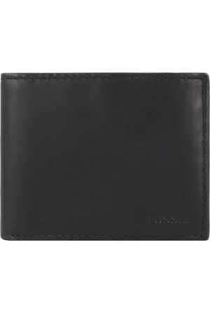 Fossil Portemonnee Derrick Bifold With Flip ID Zwart