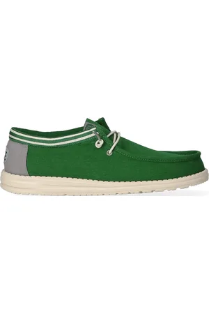 Hey dude Wally Letterman Heren Instappers Green/White