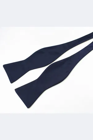Merkloos Zelfstrikker Vlinderdas - Strik Voor Volwassenen - Dark Blue Bowtie for Men