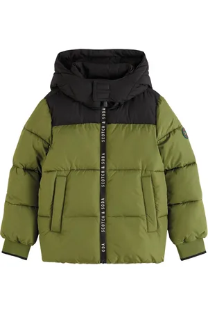 Scotch&Soda Water Repellent Hooded Puffer Jacket Jongens Jas