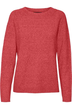 VERO MODA Trui Vmdoffy Ls O-neck Blouse Ga Noos 10201022 Cayenne/melange Dames