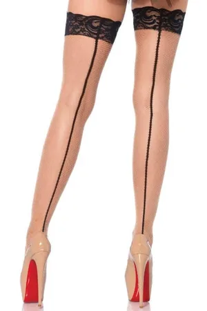 Leg Avenue Backseam fishnet stay ups