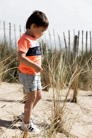 Dirkje Jongens Gestreepte Jeans Short