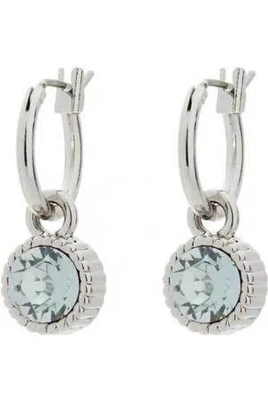 Biba Hang Oorbellen Zilver met Swarovski Steentje Lt. Azore