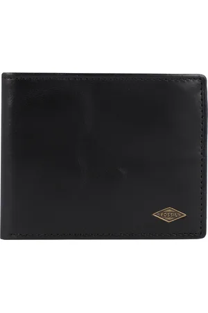 Fossil Leren Portemonnee Ryan Bifold with Flip ID RFID Zwart