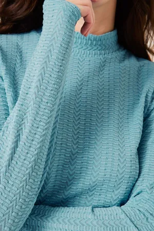Garcia Dames T-shirt Blauw Long mouw