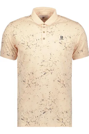 Gabbiano Poloshirt Polo Jersey Allover Print 234533 972 Soft Peach Mannen