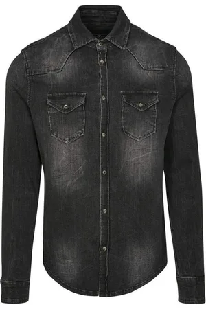 Brandit Urban Classics Overhemd -4XL- Riley Denim