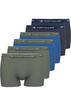 TOM TAILOR Buffer - 6-pack heren Boxer - blauw/groen