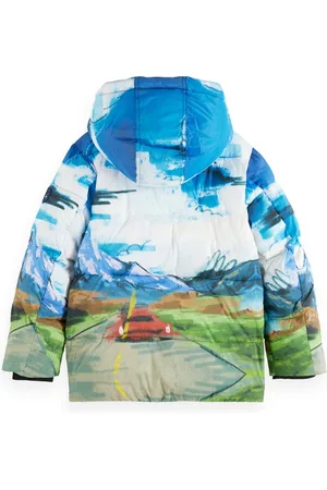 Scotch&Soda Placed Print Padded Jacket Jongens Jas