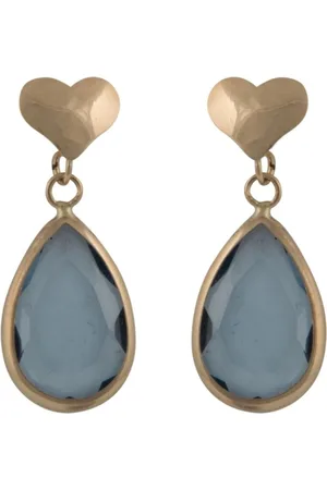 Cataleya Jewels Cataleya Earrings Heart Blue